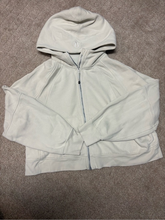 lululemon athletica Tops - Lululemon Scuba Zip-Up Hooded Sweatshirt- XL/XXL- Bone